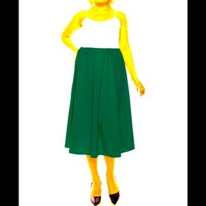 Take 1 Flowy Jersey skirt size L Midi Vintage fit & flared  Elastic waist